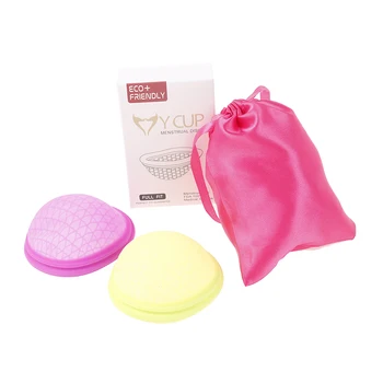 Reutilizabile Disc Plat de Proiectare se potrivesc Cupa Menstruala Cu Extra-Subțire de Sterilizare Silicon Menstrual Disc Tampon/ Pad Alternative