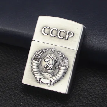 Creative Brichete CCCP Roata de Rectificat Flacără Deschisă Brichete Bărbați Gadget-uri pentru Nefumători Accesorii Metalice brichetă