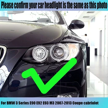 Angel Eyes Kit 6000L Bumbac Alb Inel Halo de Lumină pentru BMW Seria 3 E90 E92 E93 M3 2007-2013 Coupe Cabriolet
