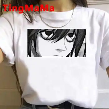 Death Note tricou de vara top femei tricou alb harajuku kawaii ulzzang harajuku streetwear tricou haine harajuku kawaii