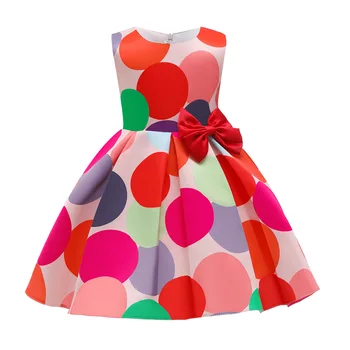 De vară pentru Copii Rochie 2021 Copii Îmbrăcăminte de Primăvară Fete Vesta Casual Fusta Polka Dot Imprimare Rochie de Printesa Rochii Haine de Fata