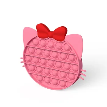 2021 Frământa Jucarii Kitty de Culoare Curcubeu Împinge Bubble Regenboog Autism, Nevoi Speciale de Relief de Stres Joc Jucărie Cadou pentru Copii