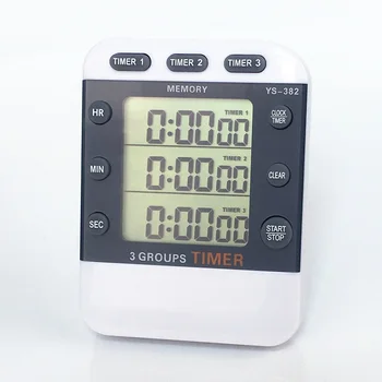 Yisheng ys-382 trei canale timer experiment numărătoare inversă cronometru Ceas Cronometru de Bucătărie
