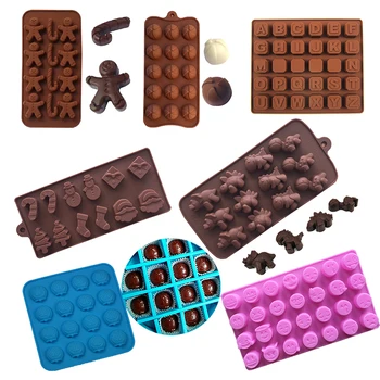 Noul Silicon Mucegai Ciocolata 29 Forme de Ciocolata Instrumente de copt Non-stick Silicon tort mucegai Jeleu și Bomboane Mucegai 3D mucegai DIY mai bun