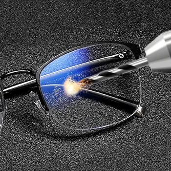 Incasabil Multifocală Progresivă Ochelari de Citit Bărbați Femei Prezbiopie Anti Blue Ray TR90 Cadru Metalic Suplimentar de Întărire Obiectiv