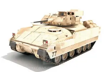 M2A2 Bradley Infanterie Tank 3D Model din Hârtie DIY Carul Militare Serie de Jucării