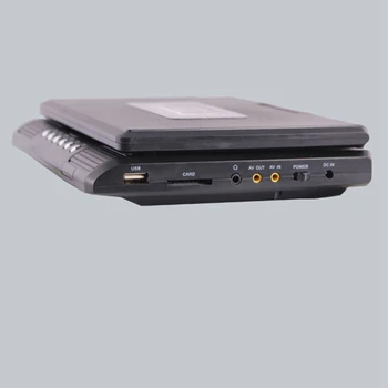 7.8 Inch Acasă TV Auto DVD Player Portabil HD VCD CD MP3 HD DVD Player USB SD Carduri RCA Portabil Cablu de Joc 16:9 Roti Ecranul LCD
