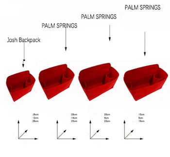 Pentru Josh Rucsac Palm Springs Mini MM Sac Introduce Organizator Geantă Introduce Organizator Geantă Formator Sac Liner Premium Simțit(Handmade)