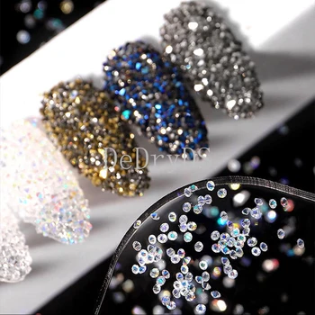 2021New Nail Art Șirag de mărgele de Cristal de Diamant Ultra Strălucitor Micro Diamant Unghii Burghiu Decor Instrumente Nail Art Unghii Accesorii