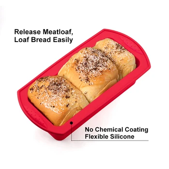 Dreptunghiulară Silicon Pâine Prăjită Mucegai Non-Stick Bakeware DIY de Casă Tort de Decorare Bucătărie Bucătăria de Copt Accesorii