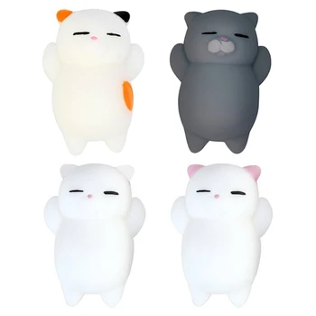 Populare Amuzante Pisici Anti-stres Mazăre Scuti de Stres Noutate Jucării Drăguț Stoarce Gadget-uri, Cadouri Amuzante Pentru Copii Stoarce Pandantive
