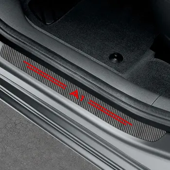 4BUC Masina Pervaz de Protecție Autocolant Fibra de Carbon Decal Pentru Audi A3 8P S3 8V A4 B8 B6 A6 C6 C5 A5 A1 A2 A5 A7 A8 Accesorii Auto
