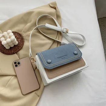 Moda doamnelor geantă de umăr geanta messenger casual sac de mici mat fata de sex feminin geanta de culoare lovit doamnelor geantă telefonul mobil geanta