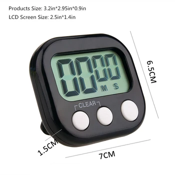 Mai nou Digital Timer Bucătărie Mari Cifre de Alarmă Puternic Suport Magnetic Stand cu Ecran LCD Mare Pentru Gătit, Coacere Jocuri Sportive
