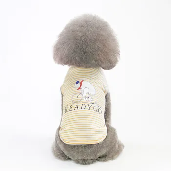 Câine Vestă de Haine de Primavara-Vara Animale de companie Costume de Răcire Haine pentru Câini de talie Mică de Companie tricou Moale cățeluși Haine Tricouri 087