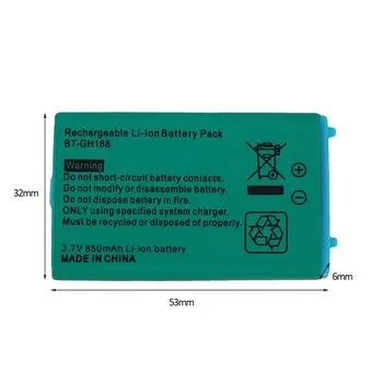 3.7 V 850 mAh Baterie Reincarcabila pentru Nintendo Game Boy Advance SP Sisteme de Șurubelniță cu acumulator li-ion polimer baterie cu litiu
