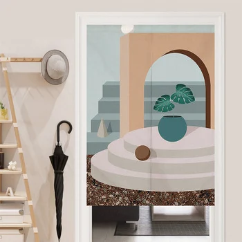 Japoneze Noren Decorative Perdea Ușă Nordic Ins Tablouri De Arta Pentru Bucatarie Dormitor Restaurant Intrarea Jumătate Agățat Perdele