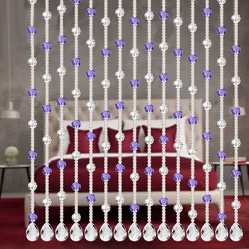 Cristal Șirag De Mărgele De Sticlă Cortina De Lux Living, Dormitor Cu Ușă Fereastră Decor Nunta Ciucure Cortina Decor Acasă Perdeaua Ușii#20