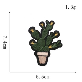 1 Bucată De Desene Animate Cactus Calculator Broderie Logo-Ul Cactus Accesorii De Îmbrăcăminte, Accesorii De Patch-Uri