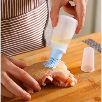 Silicon Perie Gratar Portabil Sticla de Ulei cu Pensula Ungeti Perii Ulei Lichid Pastrybrush Accesorii de Bucătărie Grătar Instrument