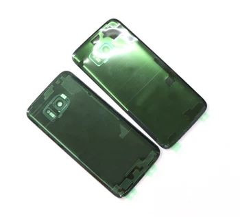 Pentru Galaxy S7 G930F / S7 EDGE G935F Sticla Spate Capac Baterie Spate Usa Locuințe Caz Samsung S7 Edge Capacul din Spate de Sticlă