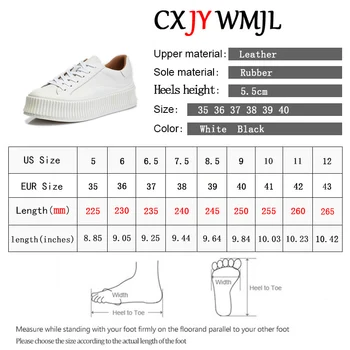 CXJYWMJL Femei din Piele Adidasi de Primăvară Plat Platformă Mică și Albă Pantofi Doamnelor Moda Toamna Fund Gros Pantofi Casual