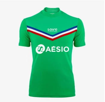 Les Verts 2020-21 adepți pulover, personalizate verde și alb T-shirt ca Saint Etienne Khazri Saliba St Etienne