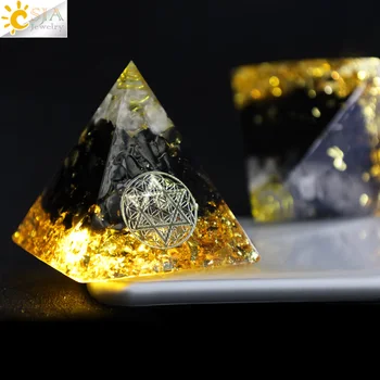 CSJA Piramida Joasa Reiki Naturale Obsidian Alb Crystal Pyramid Chakra Expulza Răul de Protecție Generator de Energie Meditație G734