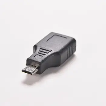 Mini USB USB 2.0 O Femeie La Micro/ Mini USB B 5 Pin Male Plug OTG Adaptor Gazdă Converter Conector de până la 480Mbps Negru