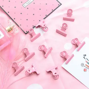 Moda Drăguț Roz Metal Liant Clip pentru Nota Hârtie Foto carte Poștală de Stocare r20