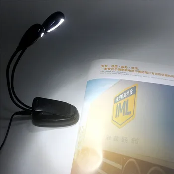 USB LED Cartea Lumini Super Reglabil Goosenecks Clip pe Lampă cu LED-uri pentru Suport pentru Muzică și Carte de Lectură Lumina de Noapte 3xAAA/USB Alimentat
