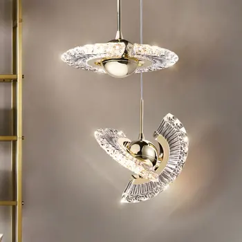Fierbinte de vânzare Nordic creative rotativ personalizat candelabru de aur de lux high-end noptiera decor rotund candelabru