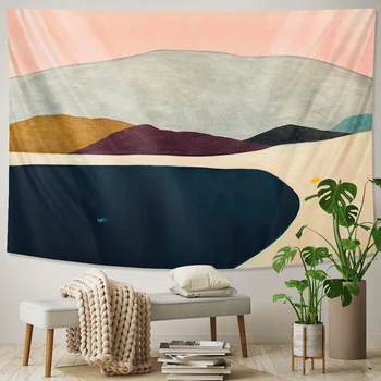 Stil simplu decor acasă tapiserie Hippie, Boem decor Nordic munte tapiserie dormitor pe perete saltea plaja