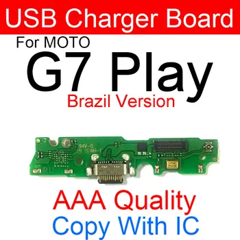 Incarcator USB de Încărcare Jack de Andocare Bord Pentru Motorola MOTO G7 Play / G7 de Alimentare Mufă de Încărcare Port de Bord Flex Cablu Piese de schimb