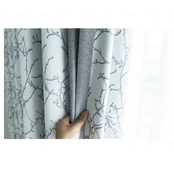 Nordic Modern, Cusături Albastre Textura de Perdele pentru Camera de zi Dormitor Împletit Jacquard de Moda High-end, Perdele Opace