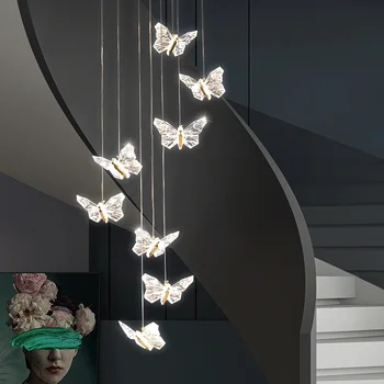 LED Fluture Pandantiv Lumini Nordice Iluminat Interior Camera de zi de Decorare Perdeaua de Lumină Noptiera Coridor, Scari Lampă de Perete