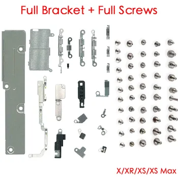 Pentru iPhone X XR XS XS Max Set Complet de Metal Mici Internă Suport Kituri de Metal Scuturi Paranteze cu Placa Acoperă + full Șuruburi