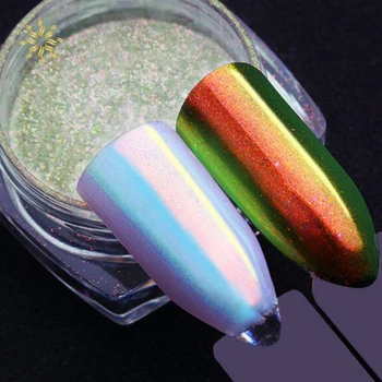 1buc 0,2 g Pulbere Pearl Nail Art Glitter Oglindă Sirena Efect de Crom Pigment UV Gel Polish Stralucire Dip Praf DIY Unghii Decorare