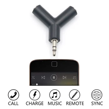 3.5 mm Y Splitter Adaptor Audio pentru Căști Conector set cu Cască Microfon Jack Plug Converter Pentru Telefonul Mobil, Tableta, PC, Laptop