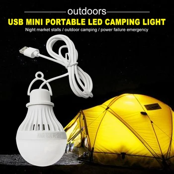 Mini Portabil Camping Iluminat Mini 5V Bec LED Cort de Lumină Pescuit de Noapte de Echitatie de Urgență Lampă de Lectură