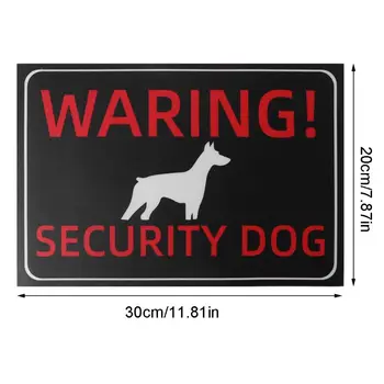 Interior Exterior Adeziv de Avertizare de Securitate Câinele păzește-te de Câine Semn Porțile Autocolante
