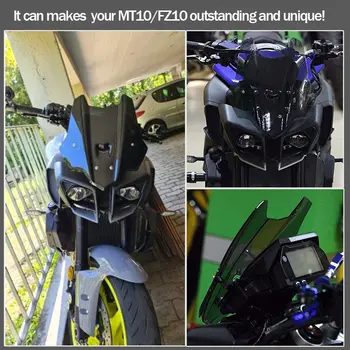 Motocicleta FZ MT 10 Parbriz Parbriz Viser Deflector de Vânt Pentru Yamaha FZ10 MT10 FZ-10 MT-10 2016 2017 2018 2019 2020 2021
