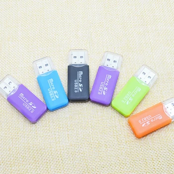 1buc Cititor de Carduri Pentru Mobil Card de Memorie TF Micro SD, Interfata USB 2.0 de Mare Viteză de Transmisie de Plastic Portabil Plug & Play
