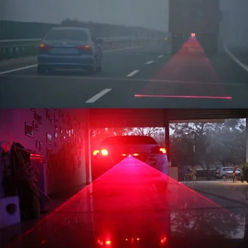 Anti-Coliziune față-Spate Auto & Motociclete cu Laser Coada de Ceață cu Lumină Automată a Frânei de Parcare Lampa de Creștere lampa de Styling Auto