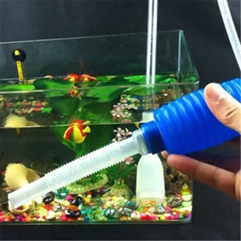 1buc Acvariu Rezervor de Pește Curat Pompa de Vid Clepsidra Filtru Simplu de Pește Rezervor de Vid Pompa Sifon Instrument de Curățare