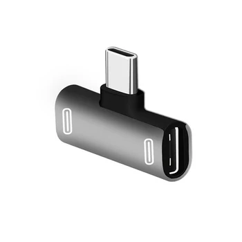 3 În 1 C La USB Tip-C Adaptor USB de Tip C Cablu de Încărcare Încărcător Căști Convertor Adaptor pentru Casti