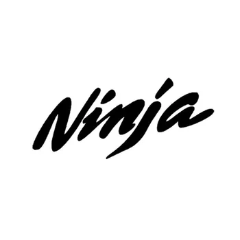 NINJA Distractiv Styling Stickere PVC Autocolante Bara de protecție Windows Decoratiuni Auto Negru/argintiu ZWW-2619, 18cm * 8cm