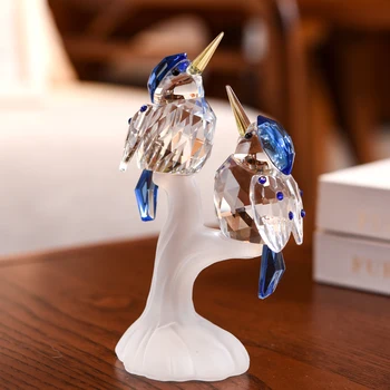 Moda K9 Cristal De Sticlă, Figurine De Păsări Prespapier Cristal Meșteșug În Miniatură Figurina Animal Acasă Festivalul De Decor