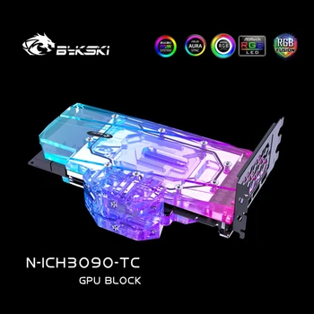 Bykski Apă Bloc folosi pentru Inno3D RTX 3080 /3090 ICHILL IceDragon Super Ediție a JOCURILOR/X3 /X2 TWIN GPU /placa Video /Cupru Bloc