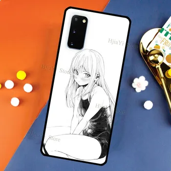 Fată Anime desene animate japonia fețele drăguț Caz de Telefon Pentru Samsung Galaxy S21 Ultra S20 fe S10 Plus S9 S8 S20 Plus Nota 20 Moale Coque